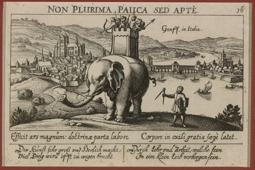 Vue de Genève prise des Eaux-Vives